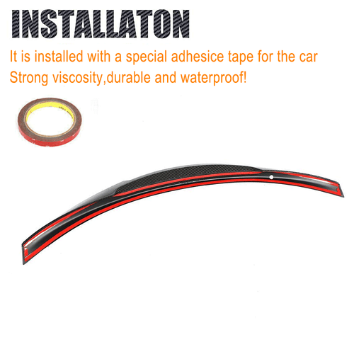 Alerón de carbono alerón trasero borde de demolición labio se adapta a BMW M4 F82 Coupe 2014-20 - Imagen 7 de 9
