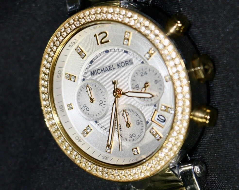 Michael Kors Gold Silver Women s Watch MK 5626 Preowned New Battery