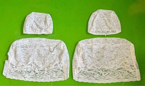 Used Genuine Toyota Crown JZS17# UZS17# 17-Series Lace Half Seat Covers OEM JDM - Picture 2 of 8