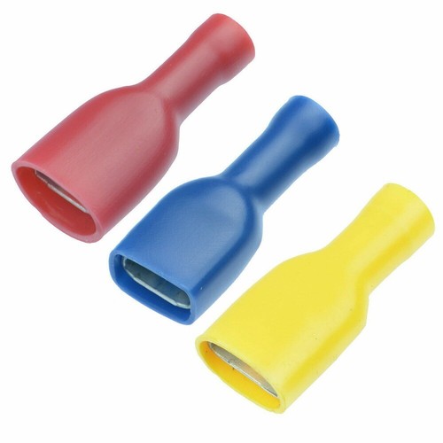 50/100X Crimp Terminals Insulated Electrical Wire Connector Spade Cable Lugs Kit - Picture 6 of 12