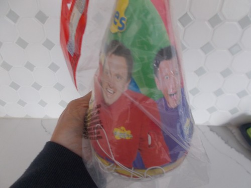 Original 2003 The WIGGLES 8 Party Hats, 8  Loot Bags Jeff, Anthony, Greg, Murray - Picture 5 of 7