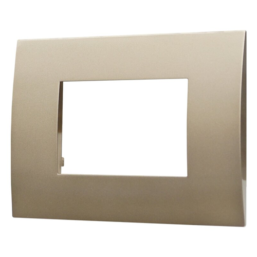 Compatibile Vimar Arkè Placca Venus 3 moduli posti plastica bronzo Ettroit - Bild 1 von 2