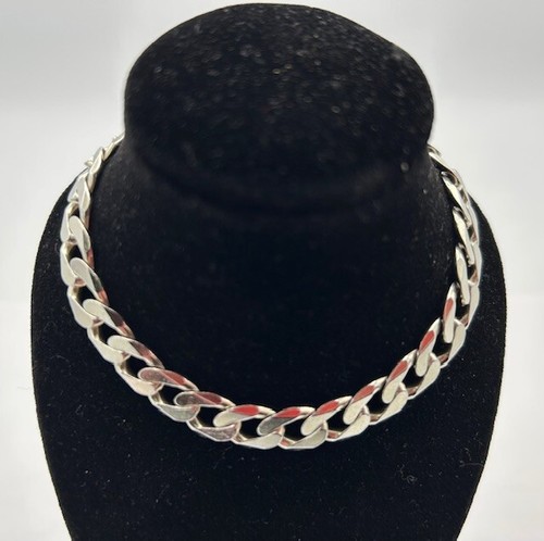 8.75'' Sterling Silver Curb Chain Bracelet