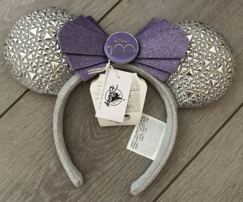 Haarreif/Stirnband 100 Platinum/Platine Disneyland Paris - Foto 1 di 2