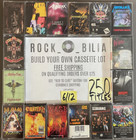 $1 and Up 80s 90s Metal Buy $25 get free shipping Cassette Tapes Build Your Lot