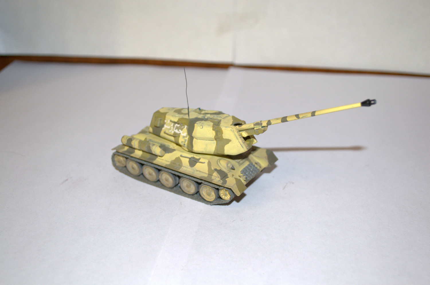 1 72 PROFESSIONAL BUILT MODEL EGYPTIAN SPG T-34 BS-3 100mm 1 72 PROFESSIONAL BUILT MODEL EGYPTIAN SPG T-34 BS-3 100mm