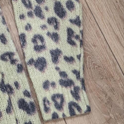 $1295 Mens Dries Van Noten Mounia Leopard Alpaca/Merino Cardigan Sweater Large - Picture 4 of 7