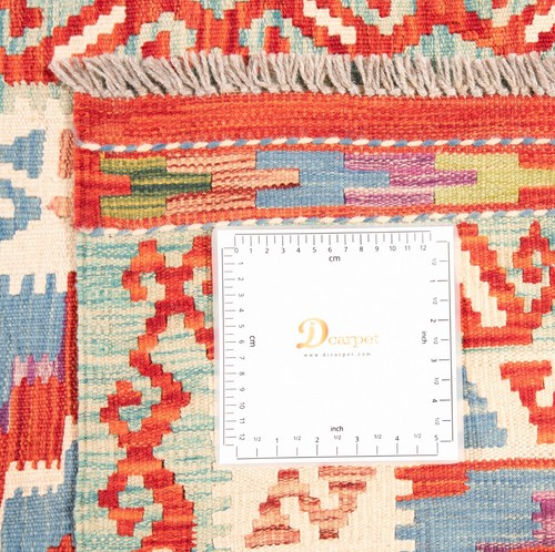 Kelim Afghan 295x80 cm Handgewebter Orientteppich kilim Wolle Carpet Rug Läufer - Picture 11 of 11