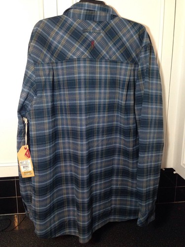 Mens Browning Plaid Hunting Shirt NWT XXL Blue Gray Glenwood Heritage Collection - Picture 5 of 5