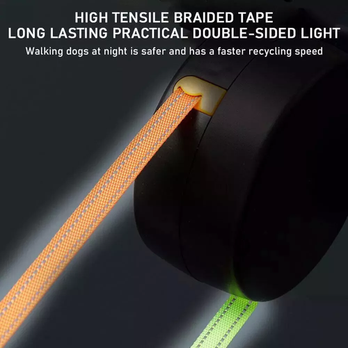 Dual Pet Leash Retractable Reflective Lead 360 Swivel Double Dog Walking Leash - Picture 6 of 19
