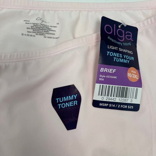 Olga Tummy Toner Light Shaping Panty Shapewear Briefs 23344 Smoothing 2 Panties - Picture 57 of 292