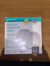 Nanobebe Nursing Pads 40 Daytime Ultra Thin 20 Nighttime Extra Absorbent