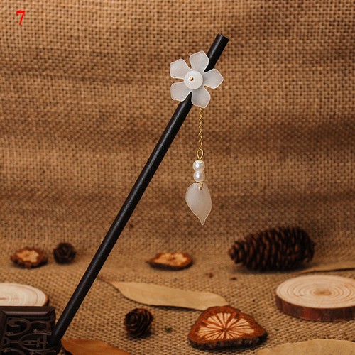 Women Wooden Hairpin Chinese Style Vintage Headwear Chopstick Hair Sticks - Picture 89 of 100