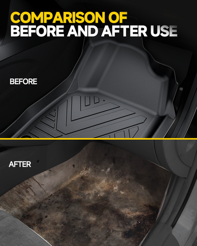 TPE Rubber Liner Floor Mats For Dodge Grand Caravan 2008 2009 2010 All Weather - Picture 3 of 7