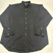 VTG Perry Ellis America Mens Shirt Size Large Button-Up Long Sleeves Collared