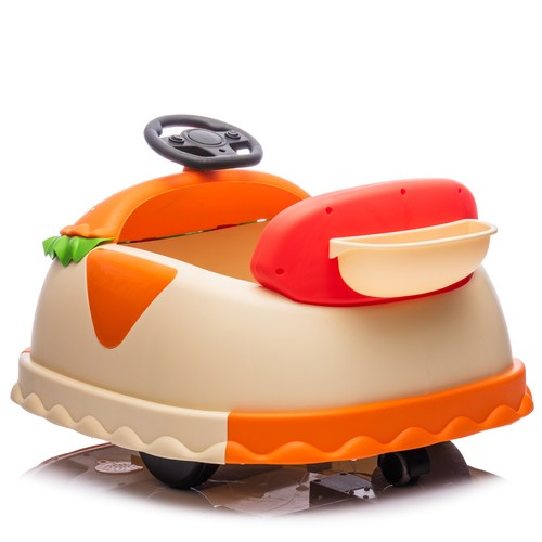 12V Electric Ride on Bumper Car with Remote Hamburger Design 360° Spin for Kids - Picture 21 of 23