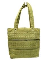 Lug Shoulder Bag Taxicab Tote Green Quilted Travel Storage Pockets Diaper Bag