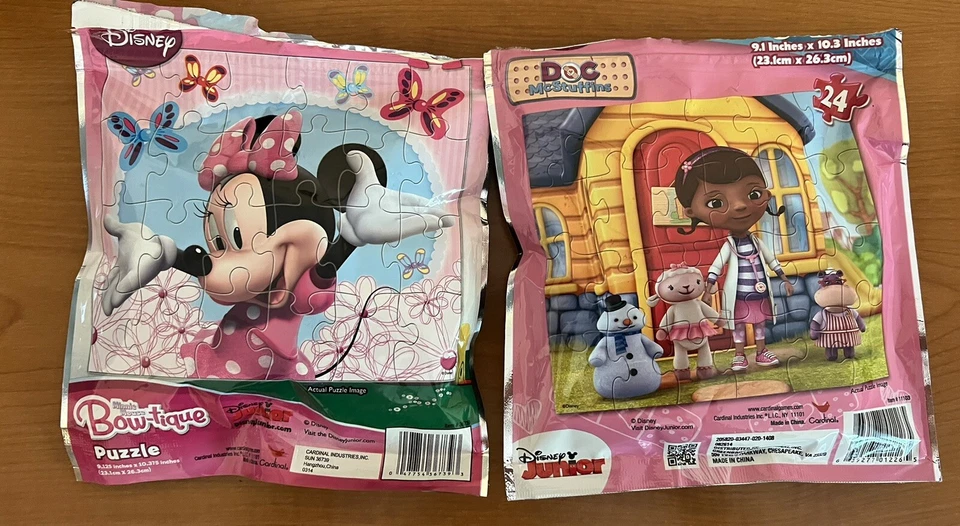 Набор из 2 головоломок Disney — по 24 штуки каждая — Minnie Mouse и Doc McStuffins - Изображение 2 из 4