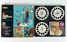Vintage Popeye Olive 1962 GAF Talking View-Master 3 Reels 3-D Full Color Realism