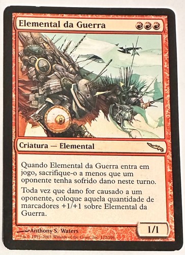MTG War Elemental Mirrodin Rare Spanish - Picture 2 of 3