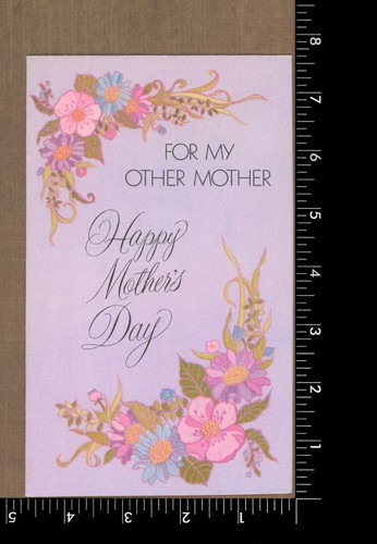 Vintage 1970s MOTHER'S DAY Card FOR MY OTHER MOTHER by American Greetings +✉ - Picture 4 of 6