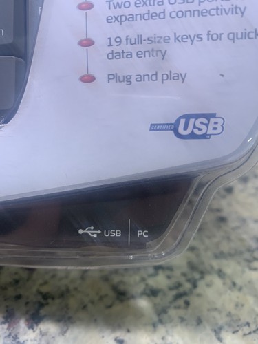 Targus Numeric Keypad with 2 USB ports for PC New In Packaging PAUK10U - Picture 5 of 12