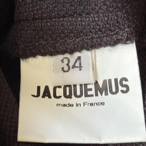 Mini Vestido Jacquemus Vallauris Piqué de Lana Reunido Negro Nuevo con Etiquetas Talla FR 34/US 2 - Imagen 14 de 15
