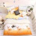 3D Yellow Deer NAO7372 Bed Pillowcases Quilt Duvet Cover Set Queen King Fay