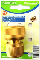 Stecksystem Schnellschlauch-Kupplung Messing Ø 19,05 Mm (3/4'') 020604