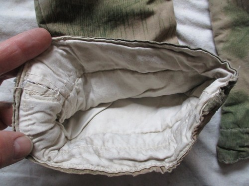ORIGINAL real WW2 GERMAN ARMY issue TAN & WATER sumpftarn CAMO TARN PARKA MITTS - Picture 17 of 20