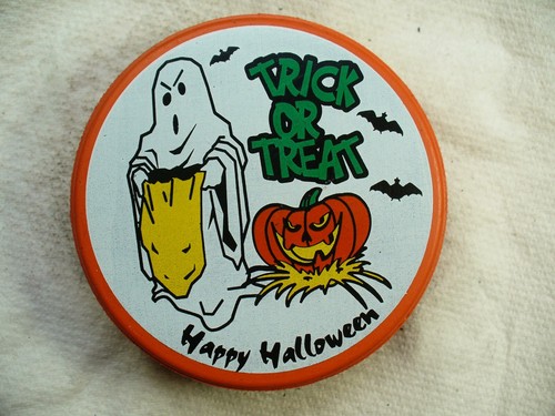 ECHL Birmingham Bulls '95-96 Happy Halloween Orange Hockey Puck Collect Pucks - Picture 2 of 2
