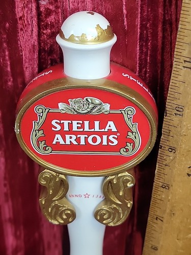 USED STELLA ARTOIS IMPORTED BELGIUM Beer Tap Draft Heavy Handle Bar Pub - Picture 3 of 20