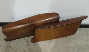 VIKO-BAUMRITTER-MID-CENTURY-BENT-PLYWOOD-WALNUT-SOFA-SETEE-ARMS-love-seat