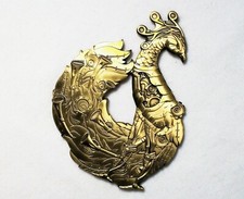 Steampunk Peacock - Bronze Finish - New Unactivated Geocoin
