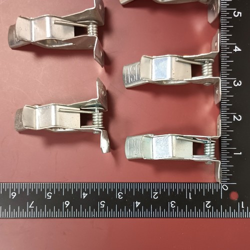 5 Crawford Giant Spring Grip Clips Grips Up to 1-1/2" Tools Handles Zinc Plated - Picture 2 of 3