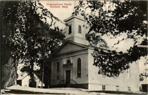 1909-REHOBOTH-MASS-CONG-CHURCH-POSTCARD-KK2