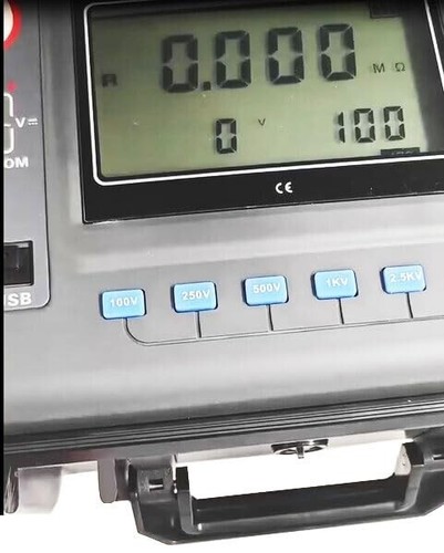 Probador de resistencia de aislamiento de 5KV Probador de aislamiento de alto voltaje con 0.01MΩ~10TΩ - Imagen 7 de 23