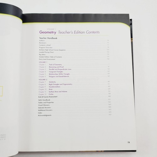 Geometrie Bände 1 und 2 Lehrerausgabe Foundation Series Hardcover 2011 - Bild 4 von 14
