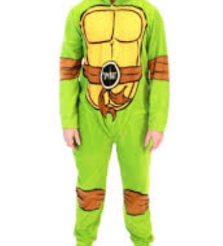 Teenage Mutant Ninja Turtle One-Piece Pajamas COSTUME MENS ADULT M MEDIUM NEW - Picture 1 of 1