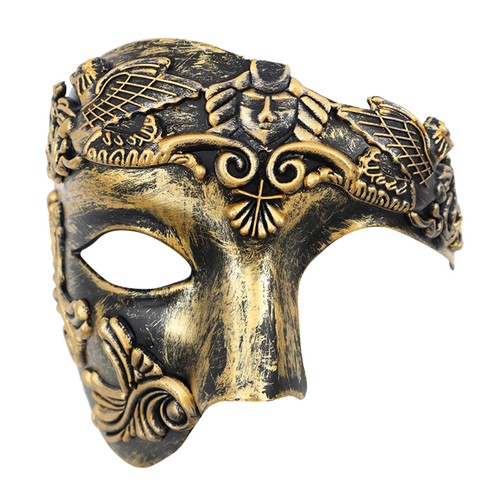 Masquerade Mask for Men Phantom Of The Opera Half Face Venetian Costume Masks - Picture 10 of 24