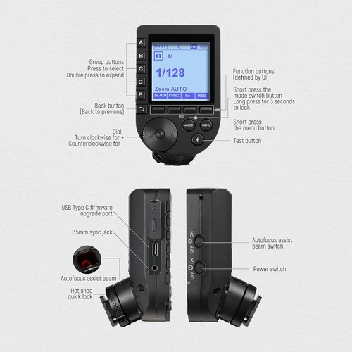 NEEWER QPRO-S QPROS TTL HSS Wireless Flash Trigger Transmitter for Sony Cameras - Picture 8 of 9