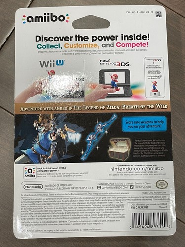 Nintendo amiibo ARCHER LINK Legend of Zelda Breath of the Wild NEW Sealed NIB - Picture 3 of 3