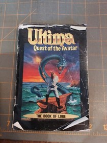 Ultima Quest of the Avatar Nintendo NES Manual + The Land Of Britannia Map POOR