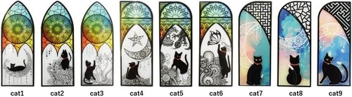Beautiful Bookmark Cat Stained Glass Plastic Stylish Cute Freeship - Imagen 8 de 9