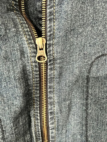 OshKosh B’gosh Genuine Boy's Kids Full Zip Denim Jacket Size 10 Fleece Lined EUC - Picture 6 of 13