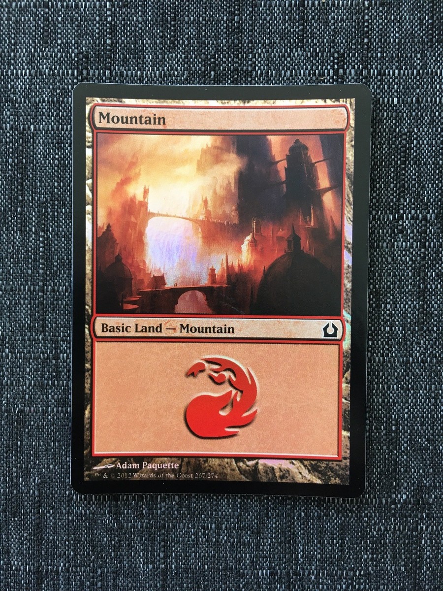 Mountain #267 2x FOIL RTR MTG Return to Ravnica Basic Land MINT red Mountain #267 2x FOIL RTR MTG Return to Ravnica Basic Land MINT red