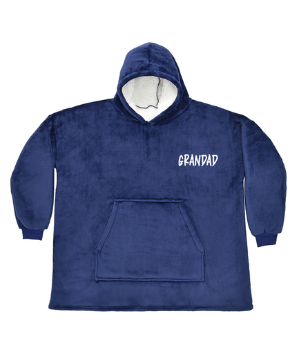 Custom EMBROIDERED Comfy Hooded Fleece Oversized Hoodie Blanket Adult - Picture 24 of 42