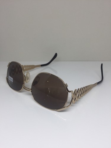 New Vintage Yves Saint Laurent YSL 6031 Sunglasses C. Y 101 Shiny Gold Italy - Picture 8 of 12