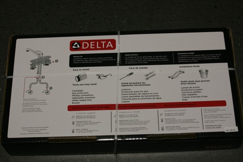 Delta  Foundations Stainless Single Handle Low-arc Kitchen Faucet 10903LF-SS - Picture 2 of 2