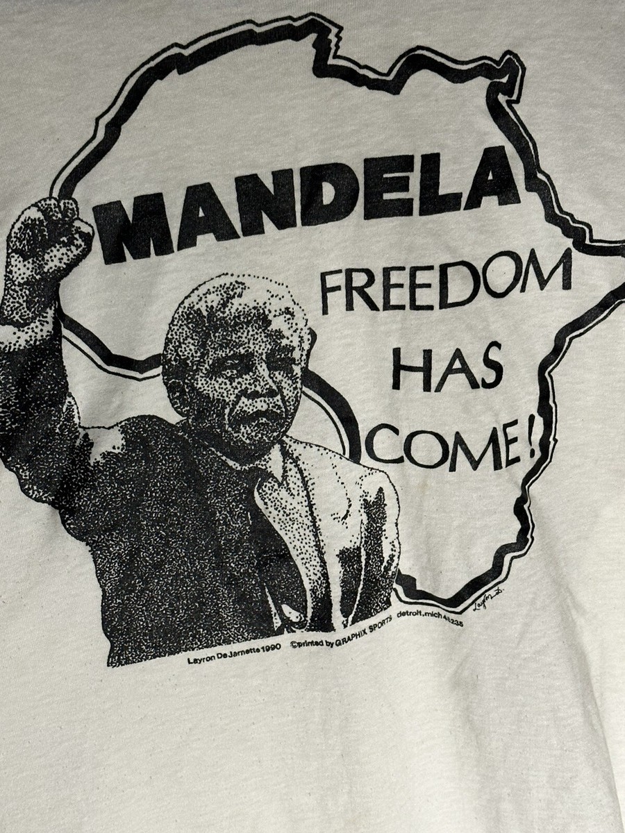 Vintage 1990 Nelson Mandela Freedom Has Come Rare Africa USA
